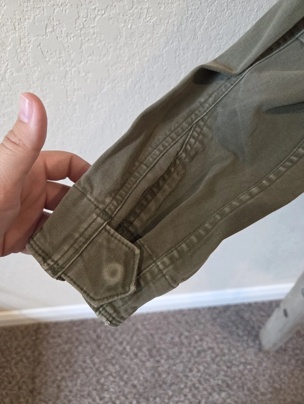 Old Navy Women's Olive Green Military-Style Jacket - Size Small